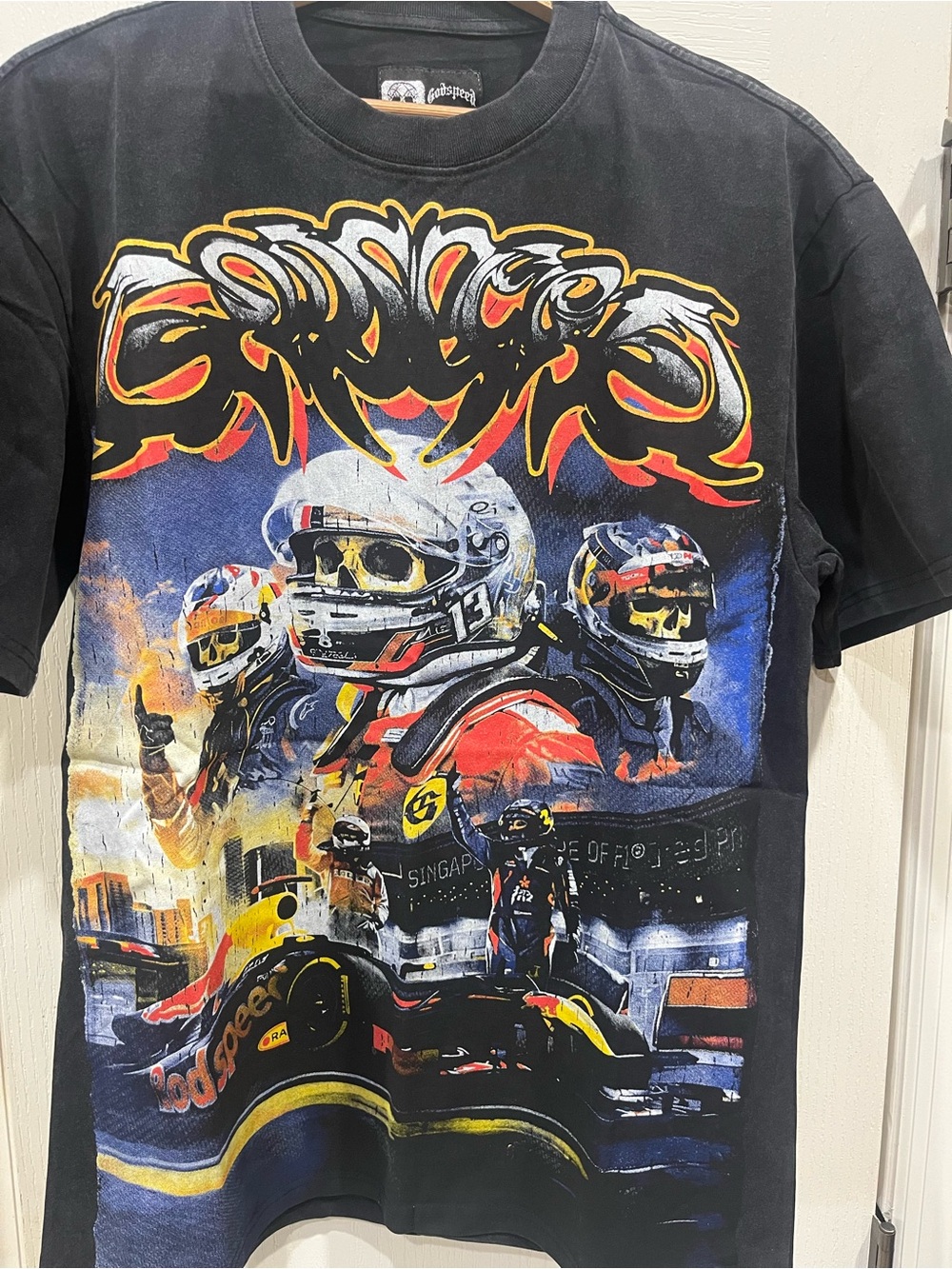 Godspeed Black Racing Skeleton Graphic Tee